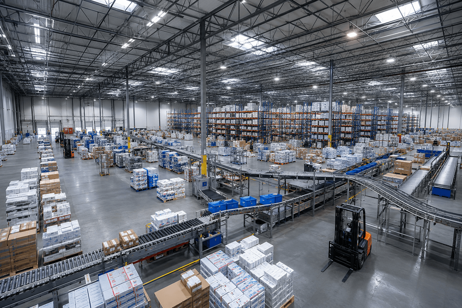 Large-scale pharmaceutical distribution warehouse